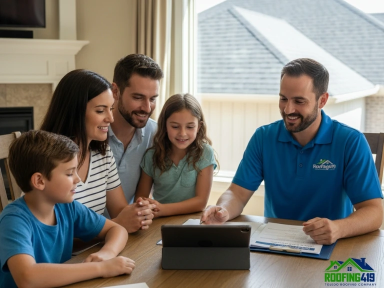 Roofing419 providing free roof inspection for homeowners in Toledo Ohio