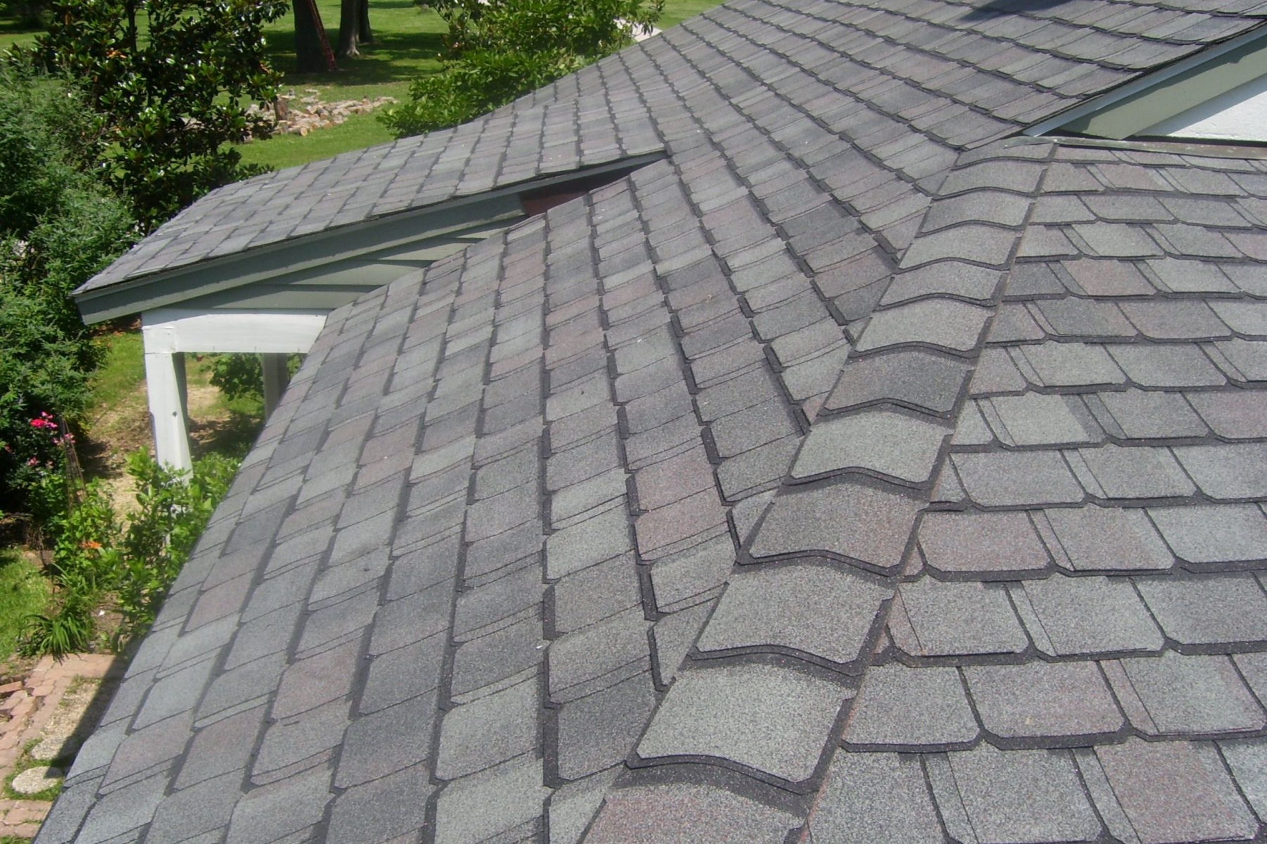 Roof replacement project in Ann Arbor Michigan with new asphalt shingle roofing