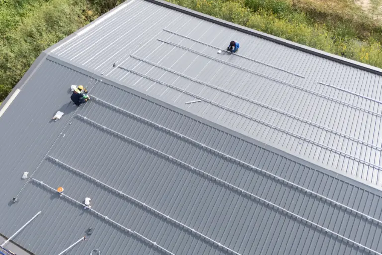 Professional metal barn roofing installation by Roofing419.